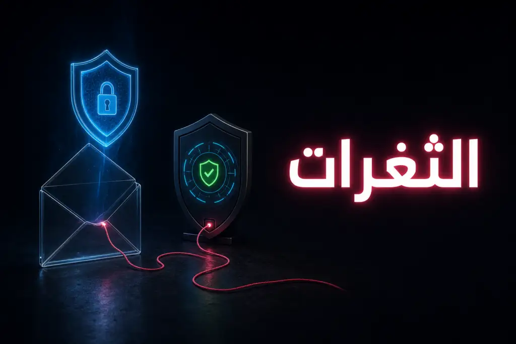رسالة نموذج اتصال يتسلل منها خيط أحمر نحو درع لوحة التحكم في إشارة إلى ثغرة Ninja Forms